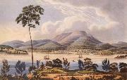 Lycett, Joseph, Distant View of Hobart Town,Van Diemen-s Land,from Blufhead